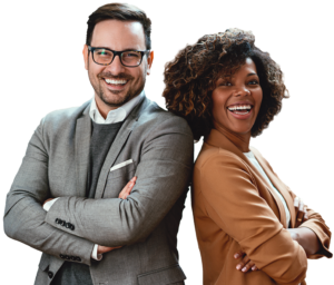 Categoría de API's - Pareja sonriente, representante de la Atención en Tpaga