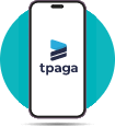 App Tpaga - Imagen de dispositivo móvil con la Aplicación de Tpaga en pantalla